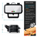 3 in 1 Sandwich Maker, 1200W Waffle Maker, Panini Press Grill, With 5-gear Temperature Control and Removable Plates ,Nonstick Surface, Black