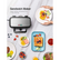 3 in 1 Sandwich Maker, 1200W Waffle Maker, Panini Press Grill, With 5-gear Temperature Control and Removable Plates ,Nonstick Surface, Black