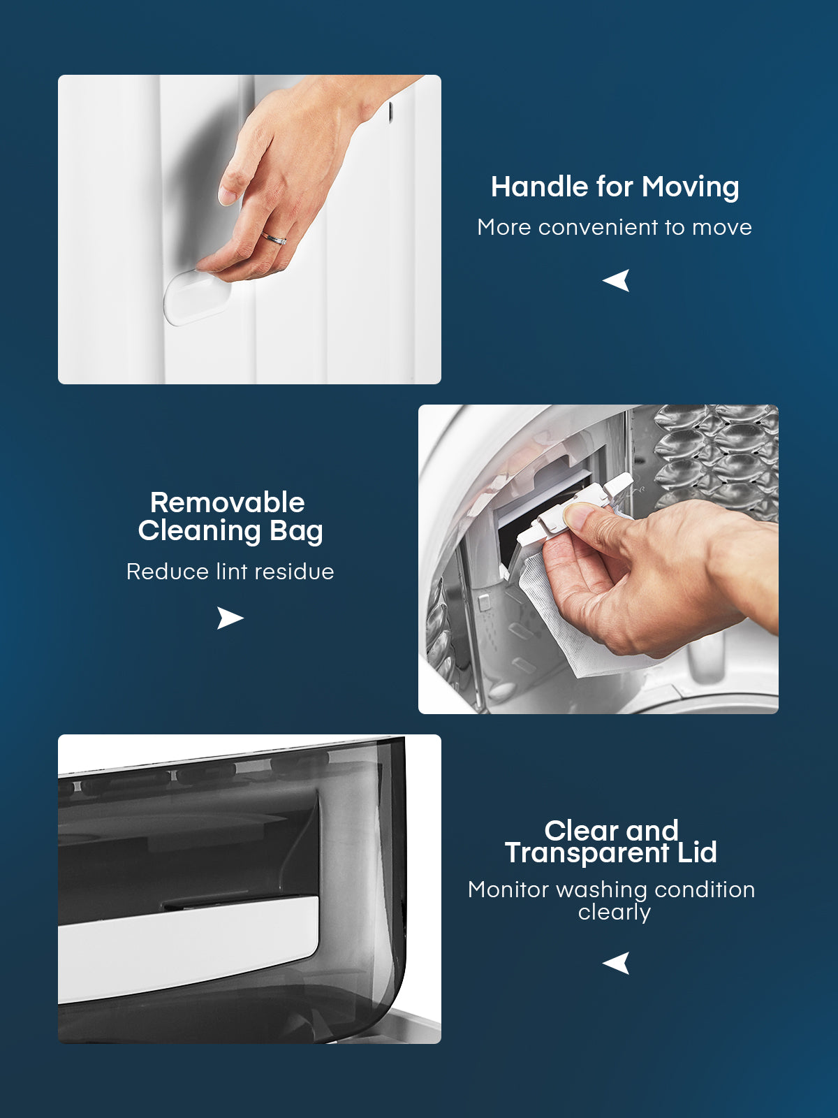 Full Automatic Washing Machine, FOHERE 1.5Cu.Ft 11lbs Capacity Portable Machine, 8 Programs 10 Water Levels Energy Saving Top Load Washer for Apartment Dorm