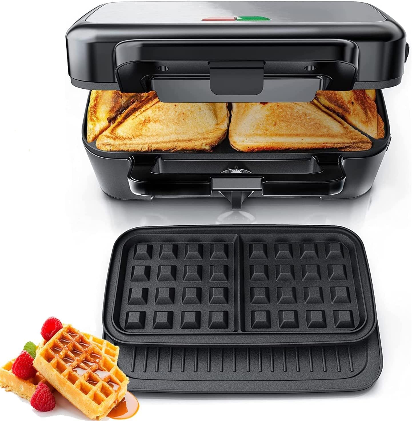  Stainless 3-in-1 Breakfast Maker Portable Family