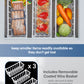 Deep Freezer 7 Cubic Feet, Chest Deep Freezer with 3 Removable Storage Baskets, Compact Small Freezers