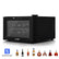 8 Bottles Wine Cooler Refrigerator, Freestanding Wine Cellar with LED Light, Digital Temper Control, Black
