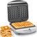 FOHERE Waffle Maker Belgian 1000W, 2 Slice Waffle Iron with Browning Control, Nonstick Plates, Indicator Lights, Cord-Storage