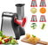 FOHERE Electric Cheese Grater Shredder, Electric Vegetable Slicer Professional Salad Shooter for Home Kitchen Use, One-Touch Easy Control, Salad Maker Machine for Vegetables, Cheeses, BPA-Free, Red