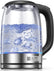 FOHERE Water Electric Kettle, 1.7L 1200W, Coffee & Tea Kettle Borosilicate Glass, Wide Opening, Auto Shut-Off, Cool Touch Handle, Base Detachable, LED Light. 360° Rotation, Boil Dry Protection