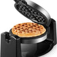 Flip Belgian Waffle Maker, 180° Rotating Waffle Iron with Easy to Clean Non-Stick Surfaces, Classic 1" Thick Waffles, Included Recipe, Removable Drip Tray, Browning Control, 1100W, Stainless Steel