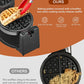 baking plates covered with a healthy non-stick coating easily release waffle, Flip Belgian Waffle Maker, 180° Rotating Waffle Iron with Easy to Clean Non-Stick Surfaces, Classic 1" Thick Waffles, Included Recipe, Removable Drip Tray, Browning Control, 1100W, Stainless Steel