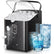 Ice Maker Machine Countertop 30lbs in 24H, 2 Sizes, Comfort Handle, Seflclean, Bullet Shaped Ice for Home Kitchen Office Bar, FOHERE