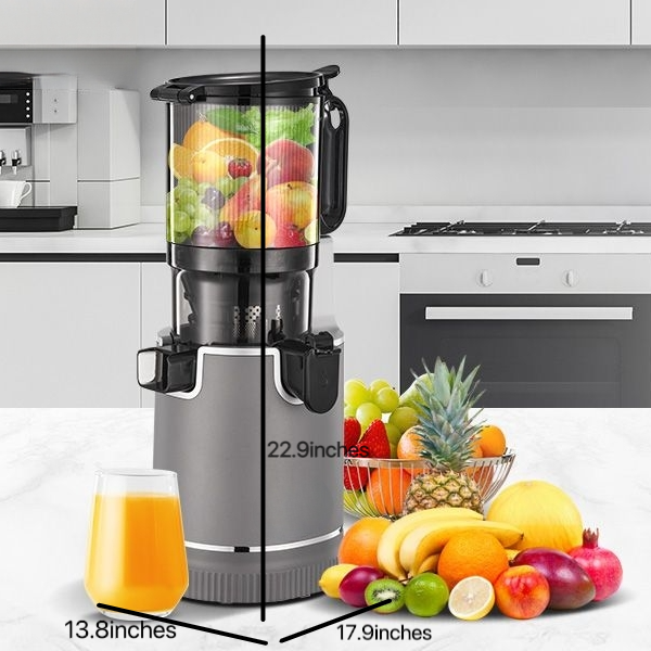 250W Slow Juicer mit 5,3 Zoll breitem Einfüllschacht