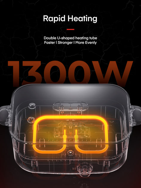 Hot Pot Electric, 4.5L 1300w, 2 Speeds Control