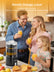 FOHERE Citrus Juicer Electric, Hand-Free Orange Juicer Machine with 2 Interchangeable Cones, Automatic Juice Squeezer for Orange, Lemon, Grape, Pomegranate, Cleaning Brush Included