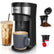 FOHERE 2-in-1 Kaffeemaschine für Kapseln und gemahlenen Kaffee, Mini-Kaffeemaschine mit 177-355 ml Brühgröße, Selbstreinigungsfunktion