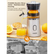 Elektrische Zitruspresse Freihändig, Orangen-Limetten-Grapefruit-Entsafter, Ein-Knopf-Bedienung, Leicht zu reinigende Saftmaschine