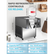 Commercial Snowflake Ice Machine, 176LBS/24H 360W Shaved Ice Machine for Homemade Flakes, Ice Cream, Food Grade Stainless Steel, Suitable for Bakery, Cafe, Restaurant Snack Bar