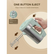 FOHERE 6 Speed Hand Mixer with Turbo Boost, Kitchen Hand Held Mixer Immersion Blender for Food Whipping, Includes 3 Attachments, Green