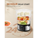 13QT Electric Cooking Steamer, with Delay Timer, 3-Tier Vegetable or Meat Food Steamer, 800W Fast Cooking
