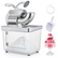 Ice Crusher 660LBS/H, 300W Electric Snow Cone Machine with Dual Blades, Stainless Steel Shaved Ice Machine