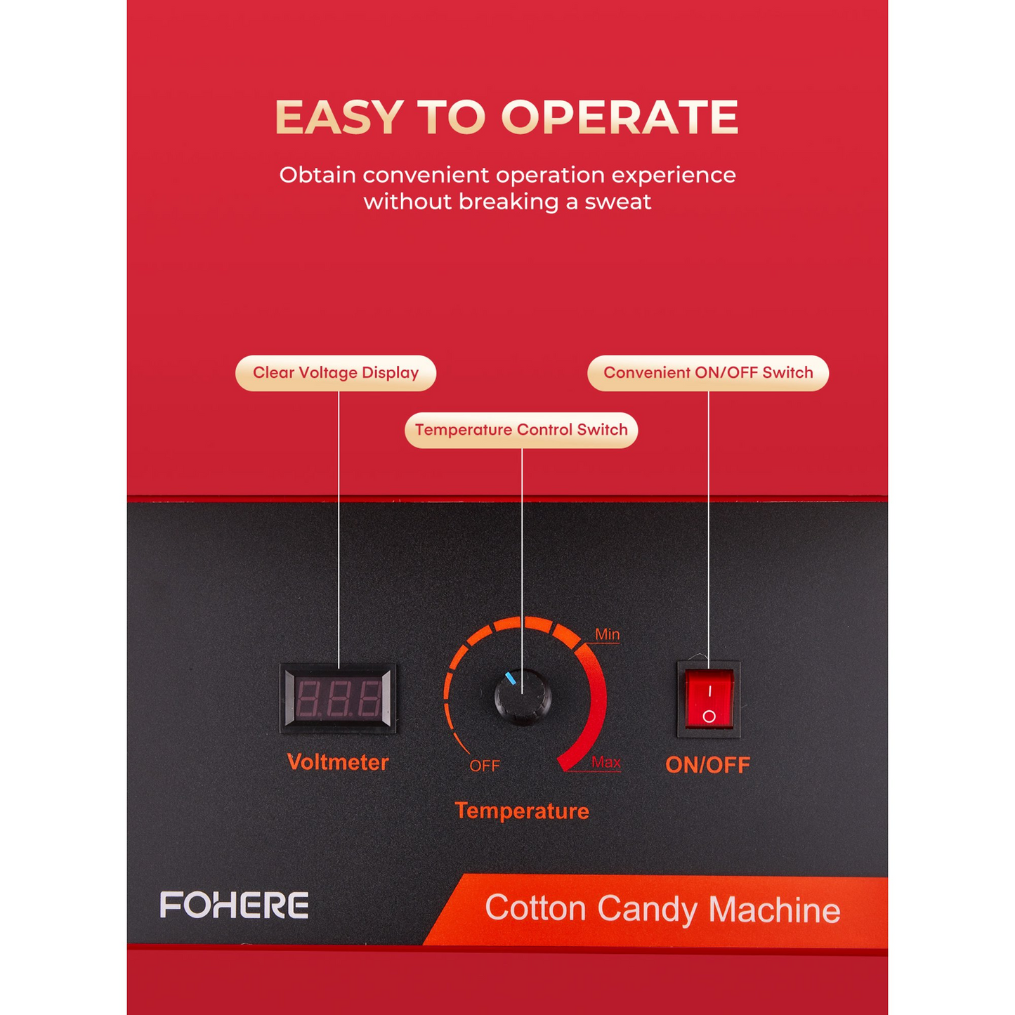 Elektrische Zuckerwattemaschine Kommerziell, 1000W Zuckerwatte-Maker mit Edelstahlschüssel, Zuckerschaufel, Perfekt für Partys, Geburtstage, Familien, Festivals