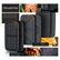 3 in 1 Sandwich Maker, 1200W Waffle Maker, Panini Press Grill, With 5-gear Temperature Control and Removable Plates ,Nonstick Surface, Black