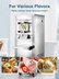Commercial Ice Cream Machine 2000W, 20-28 L/H Yield Gelato Hard Serve Ice Cream Maker with 7L Stainless Steel Cylinder,LED Panel, Timer, Auto Clean for Restaurants Snack cafes