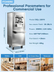 Commercial Ice Cream Machine 2000W, 20-28 L/H Yield Gelato Hard Serve Ice Cream Maker with 7L Stainless Steel Cylinder,LED Panel, Timer, Auto Clean for Restaurants Snack cafes