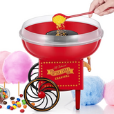FOHERE Cotton Candy Machine for Kids, Nostalgia Cotton Candy Maker Include Sugar Scoop and 10 Cones, Homemade Sweets for Birthday Parties, Children's Day, Christmas Day and Wedding