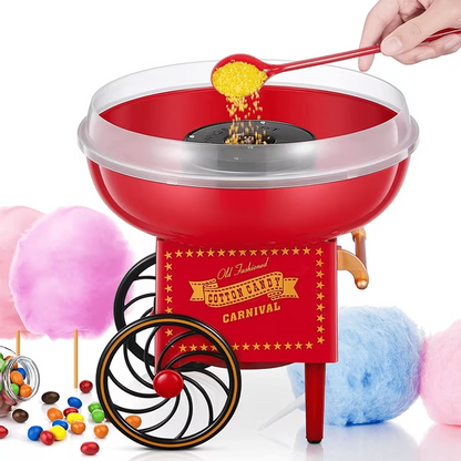 FOHERE Cotton Candy Machine for Kids, Nostalgia Cotton Candy Maker Include Sugar Scoop and 10 Cones, Homemade Sweets for Birthday Parties, Children's Day, Christmas Day and Wedding