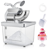 FOHERE 34L Snow Cone Machine, 665LBS/H Commercial Ice Crusher Shaved Ice Machine, 300W Electric Ice Shaver Suitable for Party Activities, Family Gatherings, Events