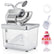 FOHERE 34L Snow Cone Machine, 665LBS/H Commercial Ice Crusher Shaved Ice Machine, 300W Electric Ice Shaver Suitable for Party Activities, Family Gatherings, Events