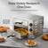 Kommerzieller Pizzaofen, 1700W, 350°C Max. Temperatur, 12 Zoll Doppeldeck, Mehrzweck-Pizzamaker für Restaurant, Zuhause, Party