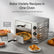 Commercial Pizza Oven, 1700W, 662°F Max Temp, 12 Inch Double Deck Layer, Multipurpose Pizza Maker for Restaurant, Home, Party