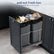 FOHERE Pullout Trash Cans for Under Kitchen Cabinets, 35*2 Quart with Soft-Close Slides, Heavy Duty Garbage Recycling Bin for Kitchen Cabinet