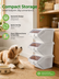 3 Pack Pet Food Storage Container with Scoop, Stackable Dog Food Storage Containers, 40 lb Total Capacity