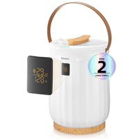 20L Handtuchwärmer für das Badezimmer, luxuriöser großer Spa-Handtuchwärme-Eimer, 15/30/45/60 Min. Auto-Abschaltung, mit LED-Bildschirm, Griff, passend für Handtücher, Decken, Bademäntel, Schlafanzüge, für Sie & Ihn