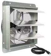 FOHERE 20 Inch Shutter Exhaust Fan Wall Mounted, High-Speed Attic Fan, Suitable for Ventilation, Extraction, and Exhaust in Garages, Greenhouses, Shops, Attics, and Sheds