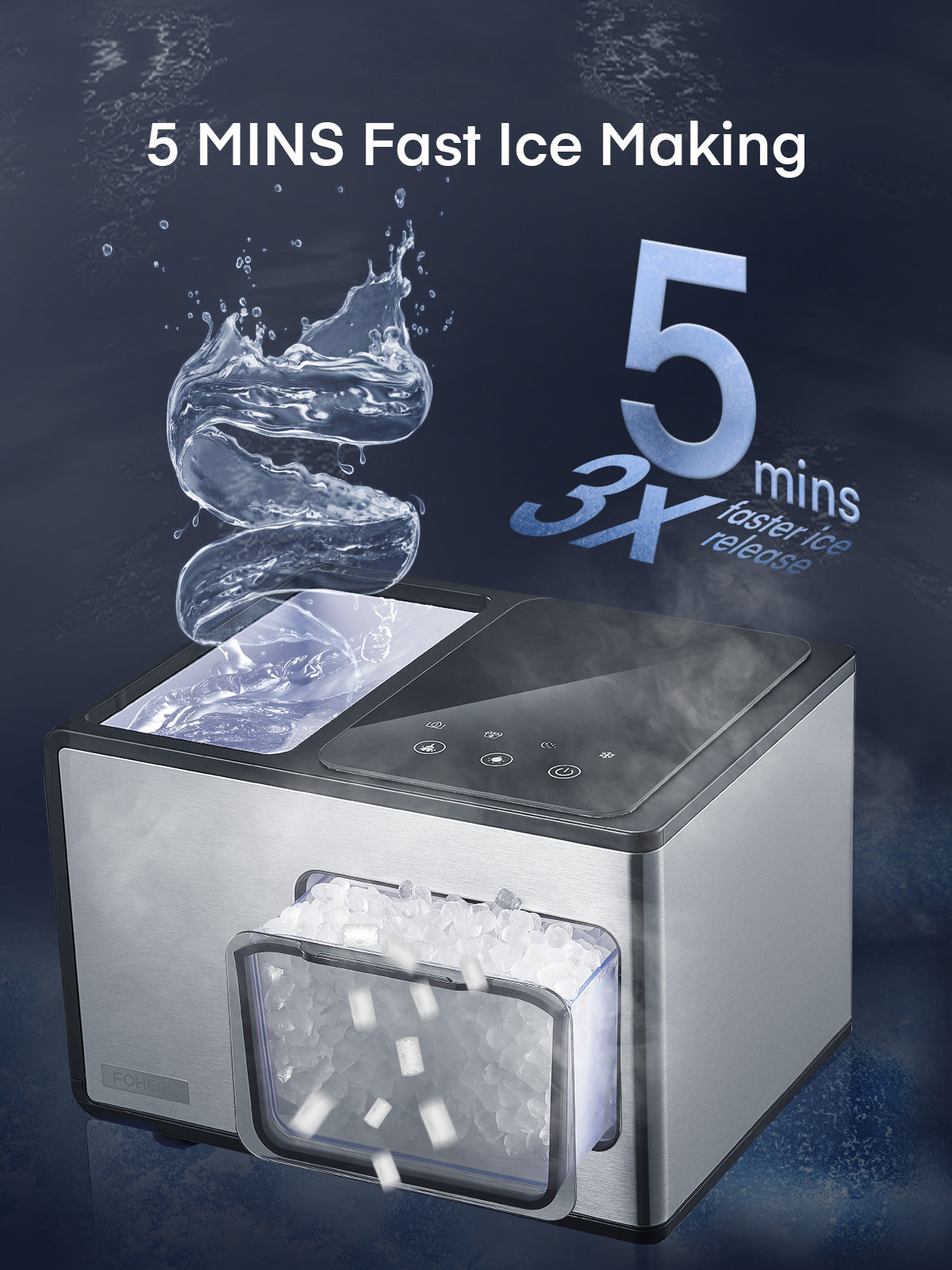 FOHERE Nugget Ice Maker