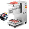 750W Commercial Electric Fresh Meat Cutting Machine, 2.5mm Blade Removable Meat Cutter, 661 Lbs/H 110V Stainless Steel Meat Slicer Shredder Restaurant for Boneless Meat