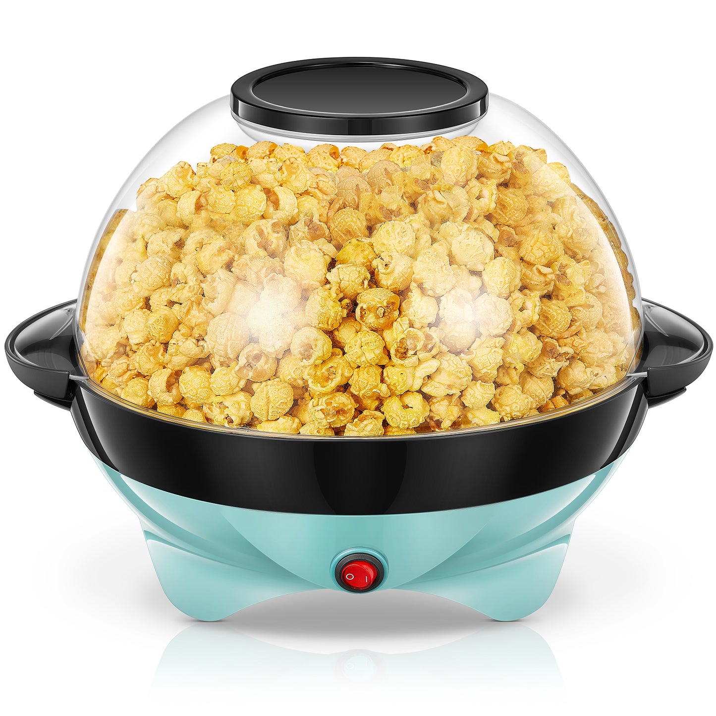 FOHERE Popcornmaschine, Popcorn Maker für 28 Tassen mit Rührwerk