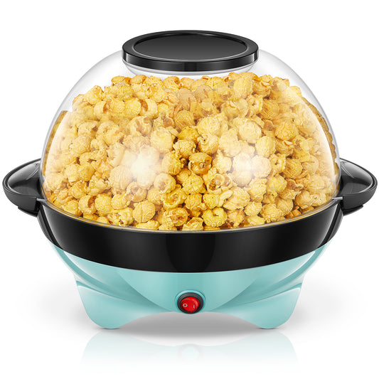 FOHERE Popcornmaschine, Popcorn Maker für 28 Tassen mit Rührwerk