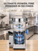 FOHERE 700g Electric Grain Mill Grinder, 2500W Stainless Steel Pulverizer for Dry Grains, Spices and Herbs, 270° Swing