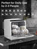 FOHERE Portable Countertop Dishwasher with 5L Built-in Water Tank, 6 Programs, 360°Dual Spray, High-Temp, Air-Dry and Timeing Function