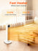 Space Heater for Large Room, FOHERE 24" Electric Heaters for Indoor Use with Thermostat and Remote, 70° Oscillation, 12H Timer, Overheat and Tip-Over Protection, Fan Mode for Home Bedroom Office