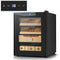 Electric Cigar Humidor for 140 Cigars, 17L Cigar Cabinet with Temperature Control, Spanish Cedar Wood Shelves, Digital Hygrometer, Gift for Men