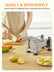 FOHERE French Fry Cutter for Potatoes, Stainless Steel Potato Cutter with 1/2 inch, 3/8 inch and 1/4 inch Blades, Perfect for Carrot, Yam, Cucumbers