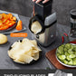 Electric Cheese Grater, 5 in 1 Electric Vegetable Slicer, 5 Free Different Blades with Storage Box for Cheese, Fruits, Vegetables