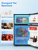 Double Doors Mini Fridge with Top Freezer, Small Fridge with Temperature Control and Ice Tray, 3.1 Cu.ft