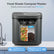4L Electric Composter for Kitchen, Countertop Compost Bin Indoor with Visible Window, LED Display