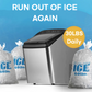Nugget Ice Maker Countertop, 30Lbs Pebble Ice per Day, Self-Cleaning Pellet Ice Maker with Ice Scoop and Basket for Home/Kitchen/Camping/RV (Stainless Steel)