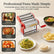 FOHERE Pasta Maker with 7 Adjustable Thickness Settings - 3 in 1 Noodle Maker with Rollers & 2 Width Cutters for Fresh Spaghetti, Fettuccini, Lasagna, Dumplings & More