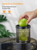 FOHERE Juicer Machines 600W, Centrifugal Juicer with Wide Mouth 3? Feed Chute, 3-Speed Setting, Juice Recipe Included